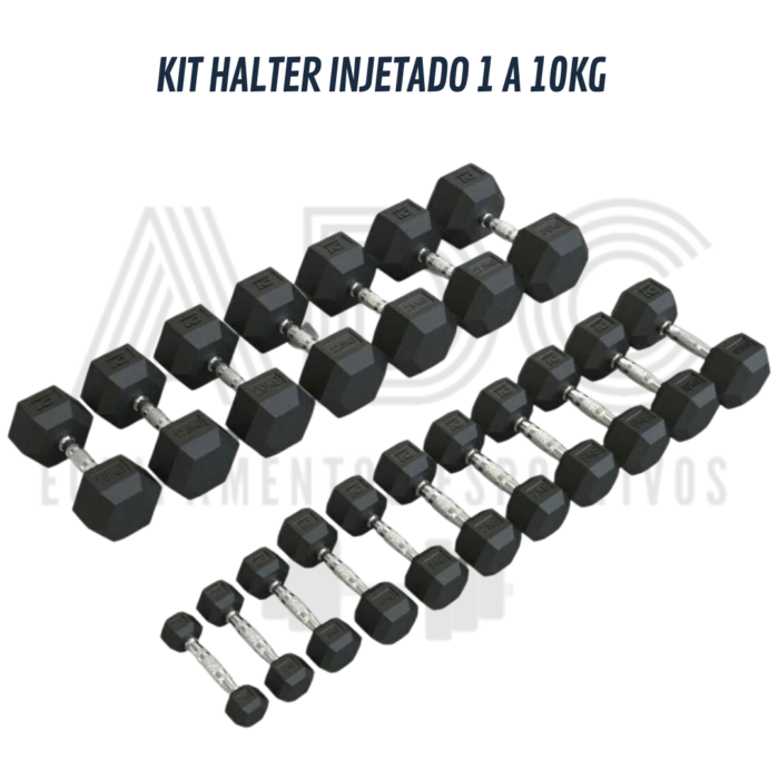 Kit halter injetado 1 a 10kg - ADC