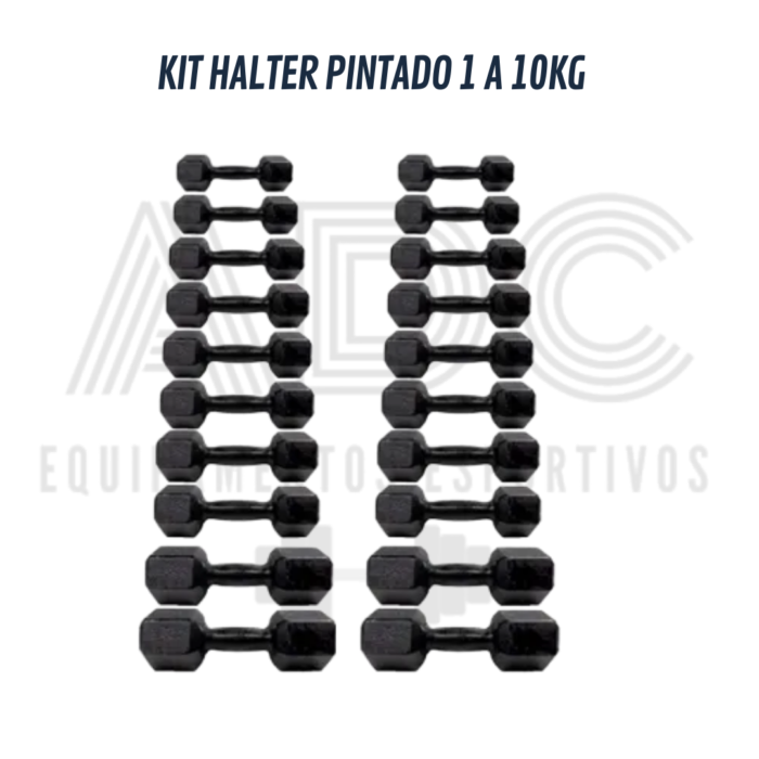 Kit halter pintado 1 a 10kg - ADC