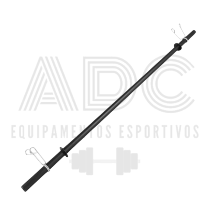 Barra reta 1,30m oca pintada com presilhas (body-pump) - ADC