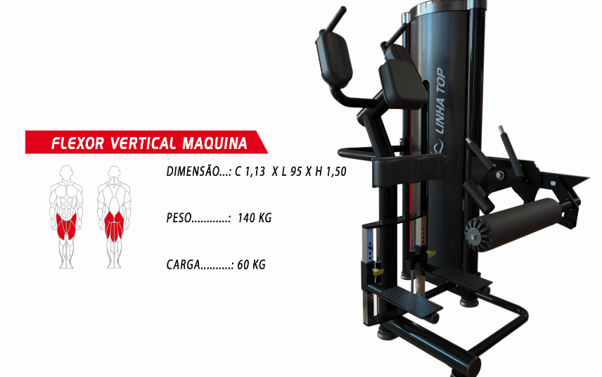 Flexor Vertical Máquina (Linha TOP) - ADC