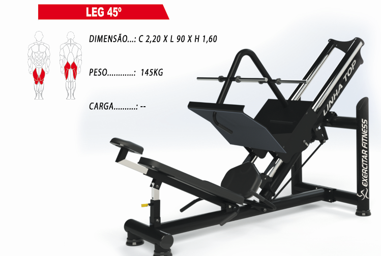 Leg Press 45º (Linha TOP) - ADC