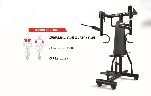 Supino Vertical Convergente (Linha TOP) - ADC