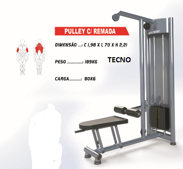 Pulley com remada (Linha Tecno) - ADC