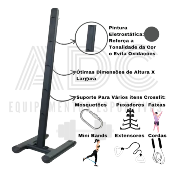 Suporte para puxadores e/ou itens de treinamento funcional - ADC