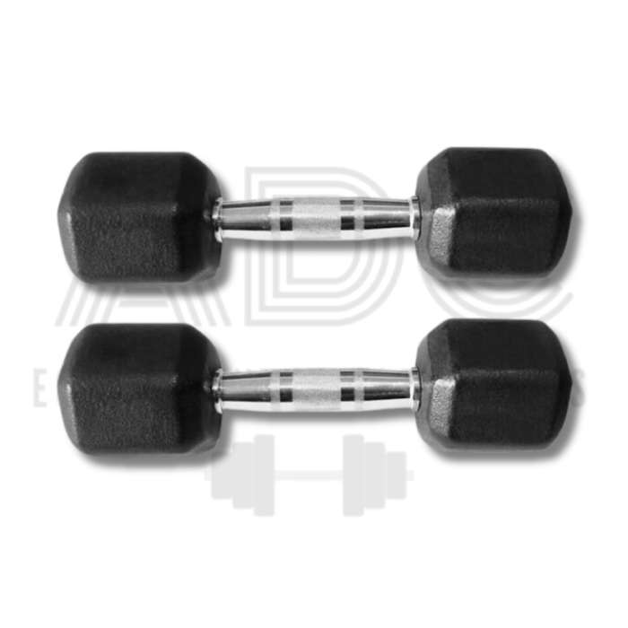 PAR DUMBELL 32KG SEXTAVADO TEXTURIZADO - ADC